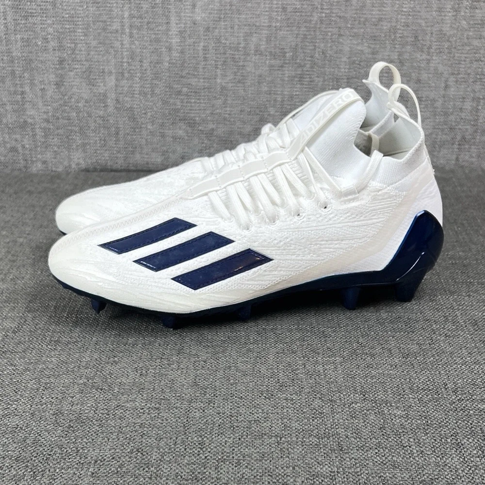 adidas Adizero PRIMEKNIT Football Cleats White Blue GV9624 Men's 13 - Picture 2 of 10